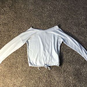 Pale blue long sleeve T-shirt